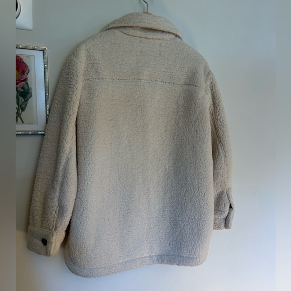 Reformation cream Sherpa jacket small - Picture 5 of 7